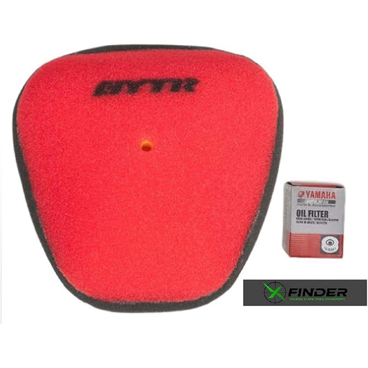 2014-2018 Yamaha YZ250F 2014-2017 Yamaha YZ450F GYTR High Flow Air Filter with Original Yamaha OEM Oil Filter with X-Finder Sticker