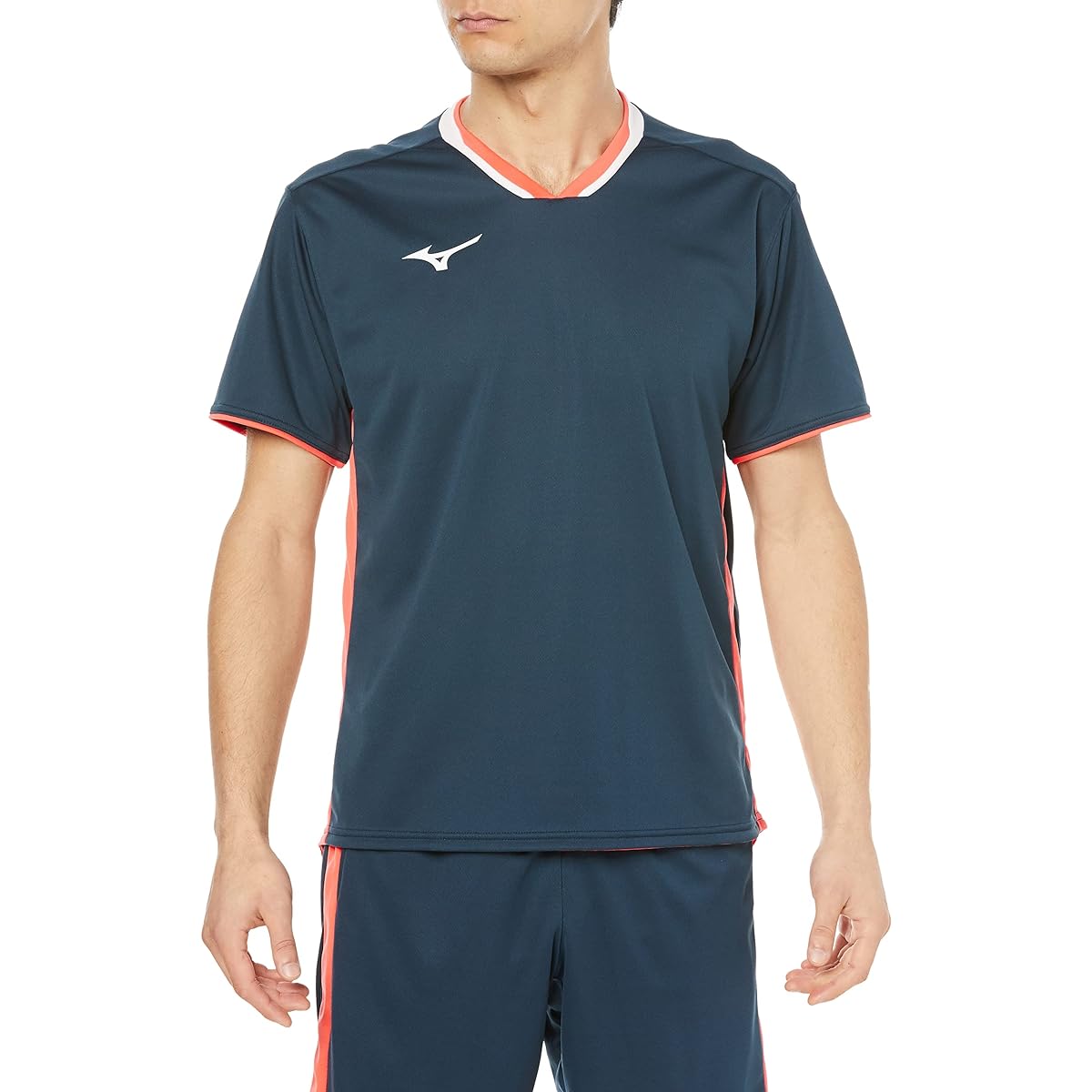 [Mizuno] Badminton Wear Game Shirt Short Sleeve Sweat Absorbent Quick Drying 72MAA006