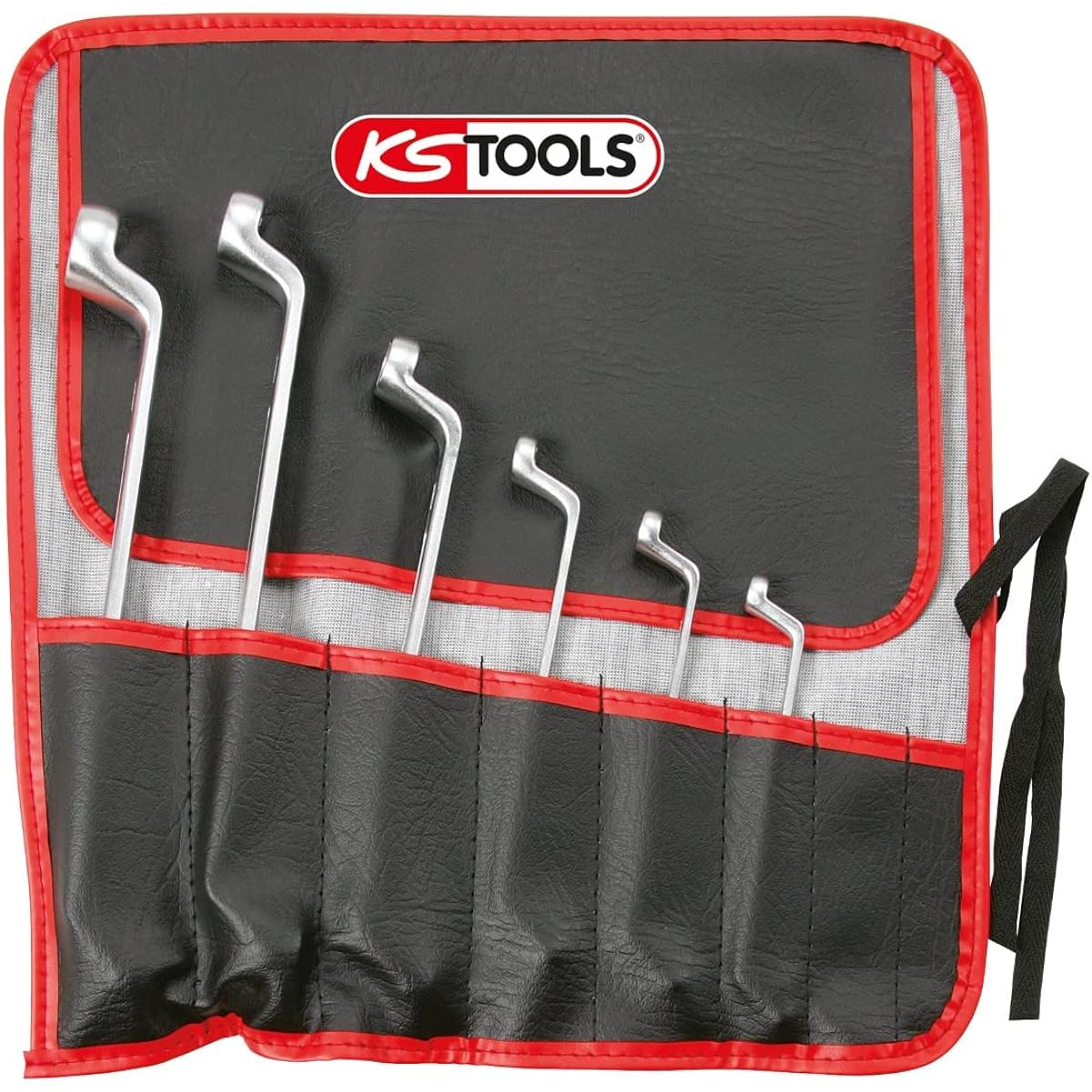 KS TOOLS CLASSIC Double ring spanner set for TX E profile offset 6 pcs 911.0360
