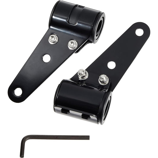 Kijima Motorcycle Headlight Stay Custom Up Type 27-39mm Aluminum Black 205-0251B