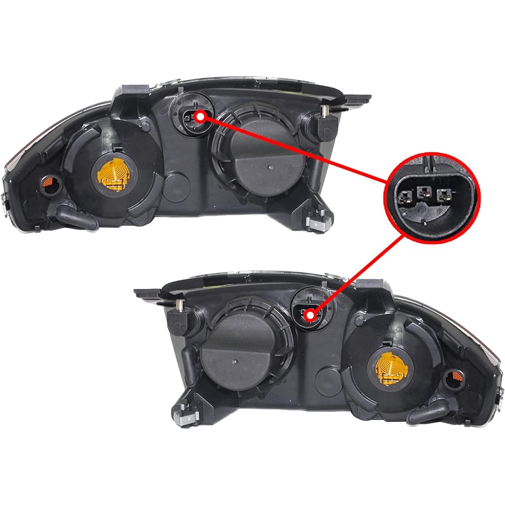 03-05 Chevrolet Cavalier Headlight Head Lamp Headlight Light Lamp Pair Set