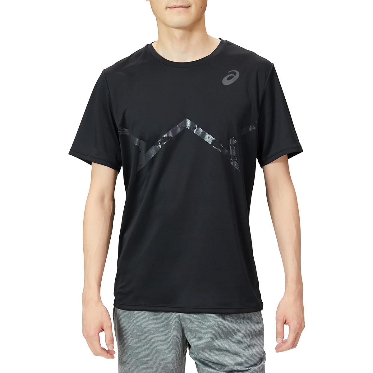 [ASICS] Track and Field Wear Printed Cool Short Sleeve Shirt 2091A574 Junior Sizes Available Men's