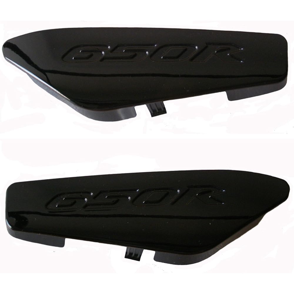 2008-2011 Kawasaki Ninja ER650 Handrail Tail Cover Cap x 2 OEM Part # 36040-0085 & 36040-0086 Ebony Black H-8 EX650 Er6-n ER6-f Rear Furling