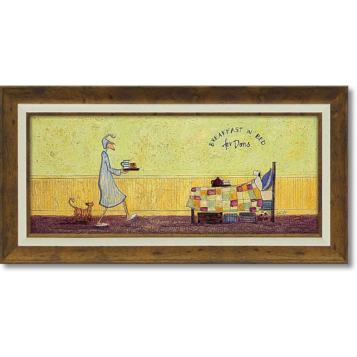 U-Power Sam Toft [Framed Poster] Sam Toft/Breakfast in Bed with Doris M size