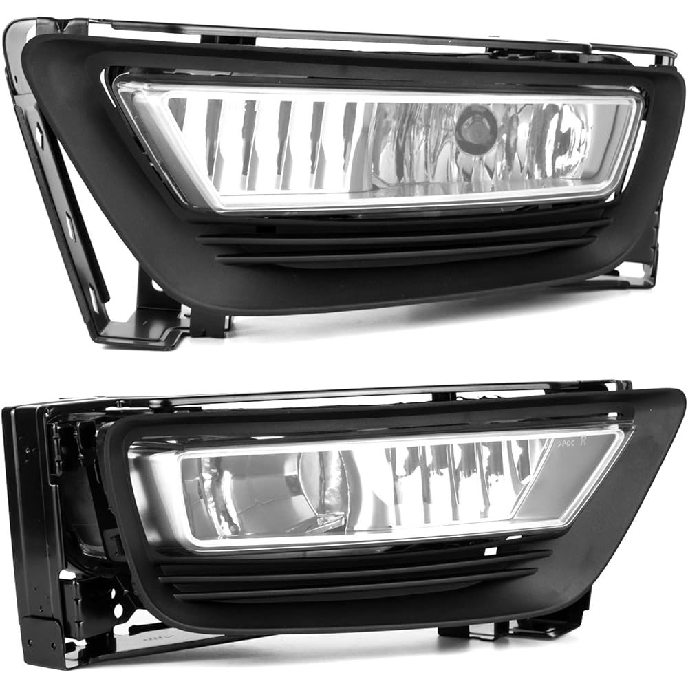 RP Remarkable Power Foglight 2013 2015 2015 Accord 4DR Clear Driving Bumper Fog Lump Kit Wiring & Switch Clear Lens with FL7046