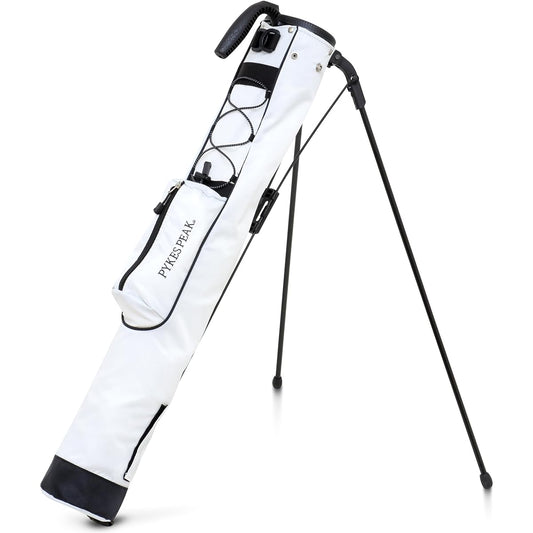 PYKES PEAK Golf Self-Stand Club Case Caddy Bag Sub Bag [Lightweight 980g, 20 Colors] With Hood, Holds 7 Pieces, Men's, Women's