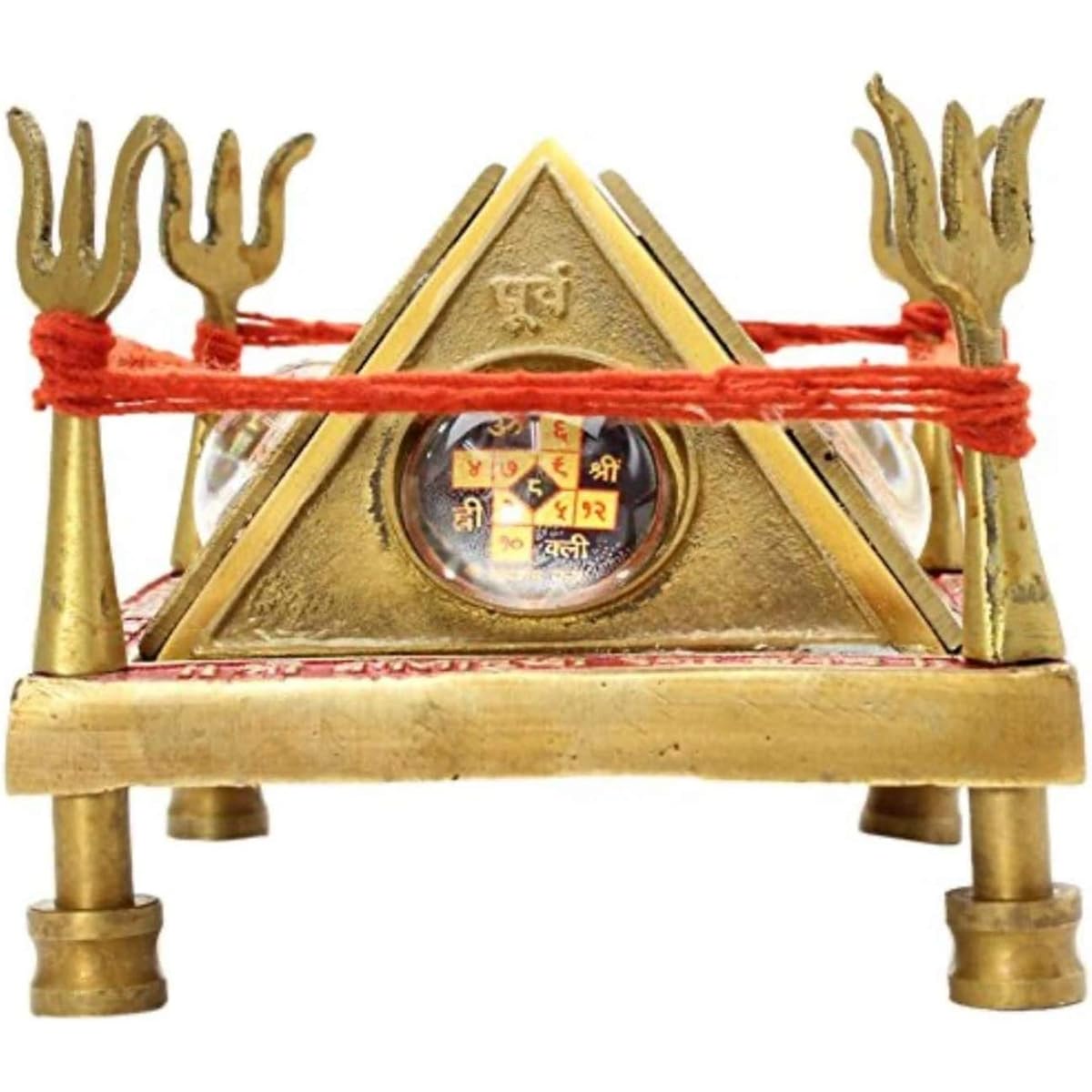SitaRama Bagaramukhi Raksha Kavacha Yantra (3D, made of brass) BRC01
