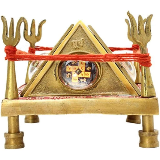 SitaRama Bagaramukhi Raksha Kavacha Yantra (3D, made of brass) BRC01