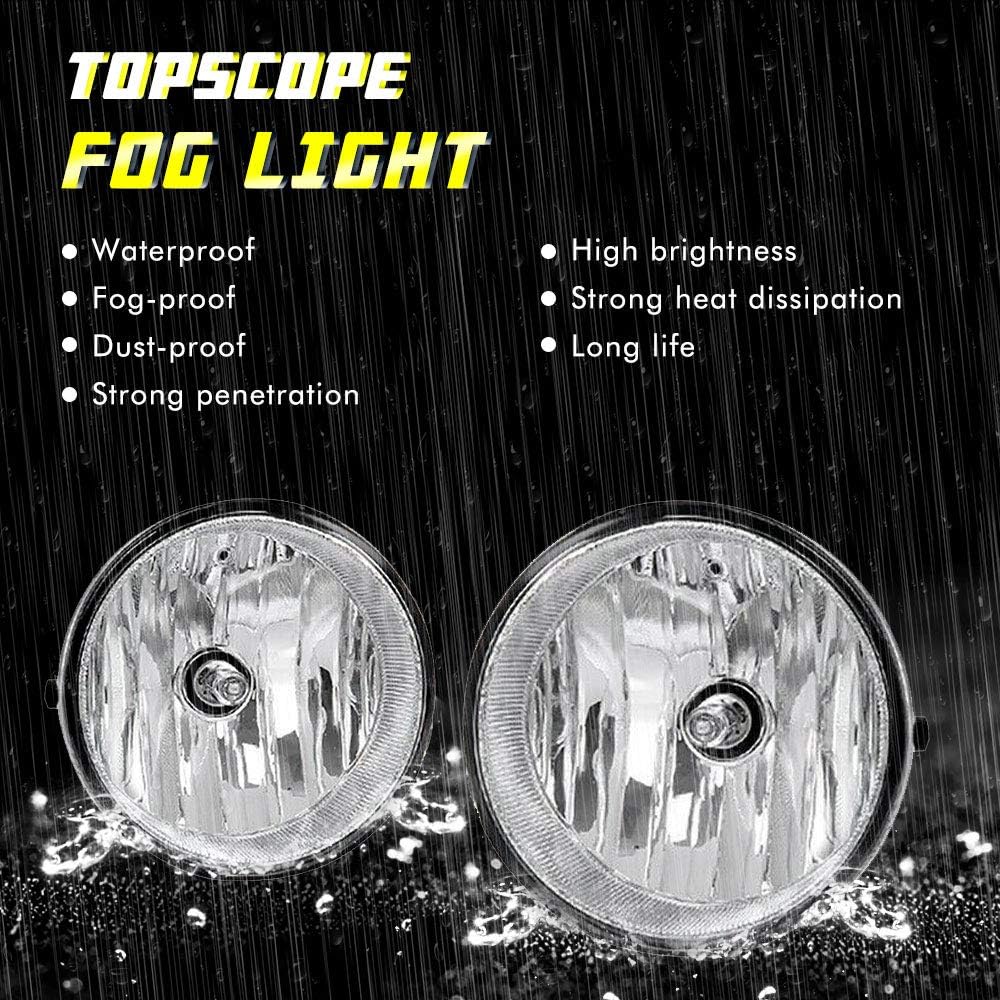 Driving Foglight 2004-2006 Toyota Sorara 2007-2012 Toyota Tandola 2005-2011 Toyota Tatakoma With H10 12V 42W 42W Halogen bulb Fog Lump 81211-AA030 TO2592117 (Cleaa