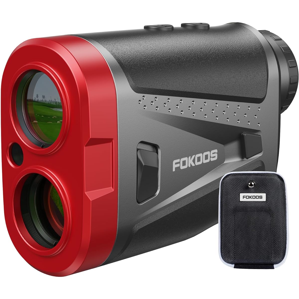 FOOKOS Golf Laser Distance Meter, Compatible with 1,200yd (1,200yd) Small, Lightweight, 0.5 Seconds Ultra High Speed Measurement, High Transmission Lens, 7x Telephoto Measurement, Slope Mode, Pin Lock
