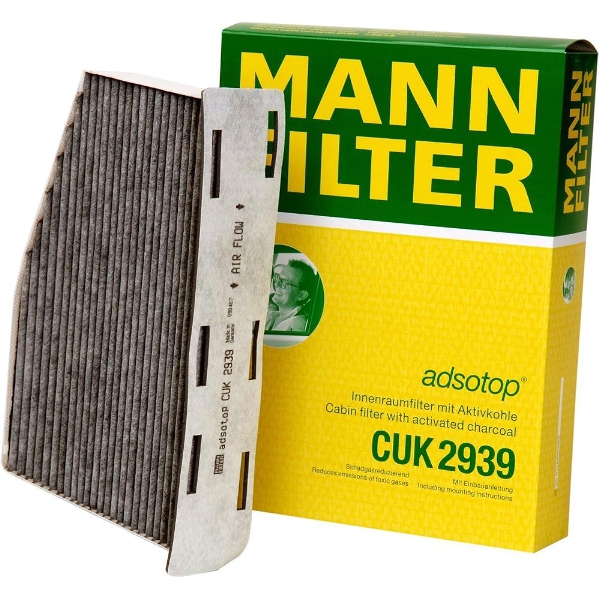 MANN-FILTER CUK 2939 Cabin filter Audi/Volkswagen Model (3 packs)