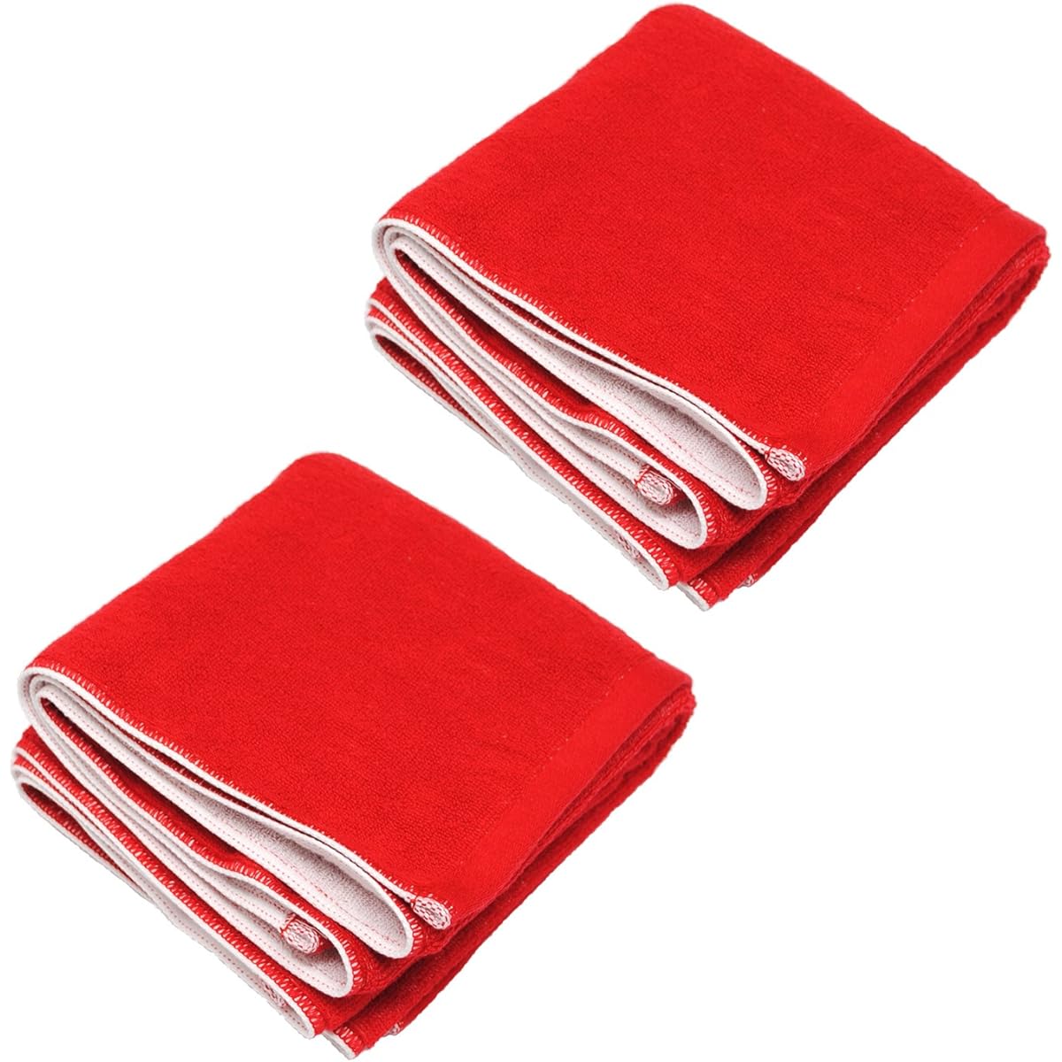 oruta Imabari Reversible Sports Towel Set of 2 110 x 40 cm Made in Japan Mini Bath Thick 100% Cotton Made in Japan (Turquoise x Green)