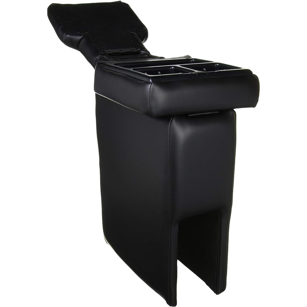 Ito Seisakusho Armrest Console Box Double Storage Mini Light Vehicle/General Purpose Type Black DSM-1