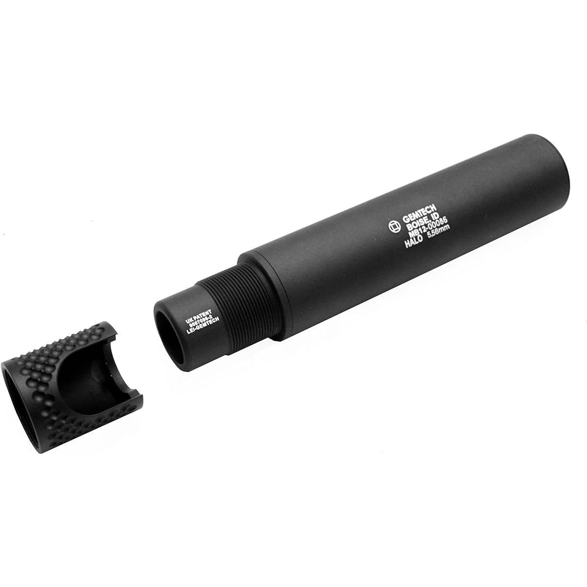 Mad Bull Airsoft GEMTECH Officially Approved HALO Silencer 2011 Black G01-007BK