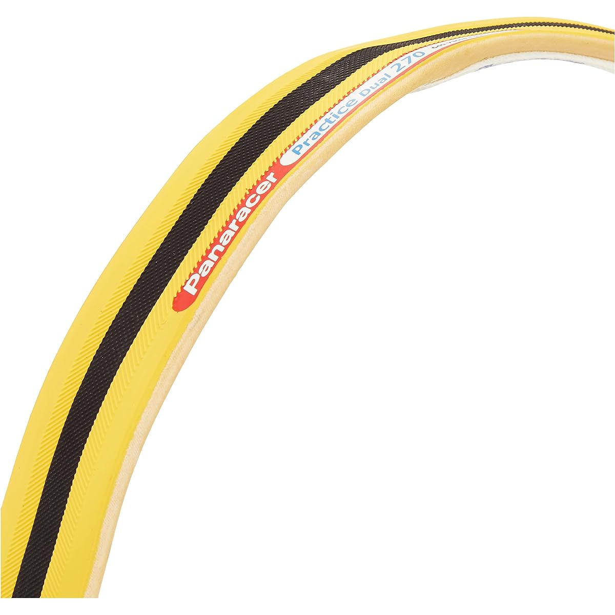 Panaracer Tubular Tire [700×22.5] Practice Dual LP-27PTD-P-Y-RV42 Yellow/Skin Side (For Road Bike/Road Race)