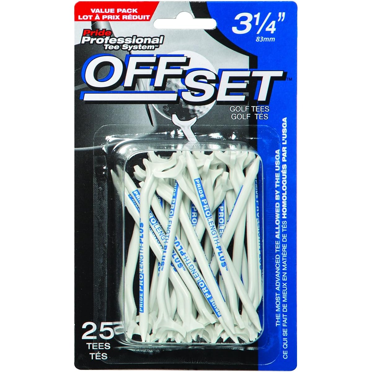 Pride Sports Offset Tee Long 83mm 25 pieces PS0018