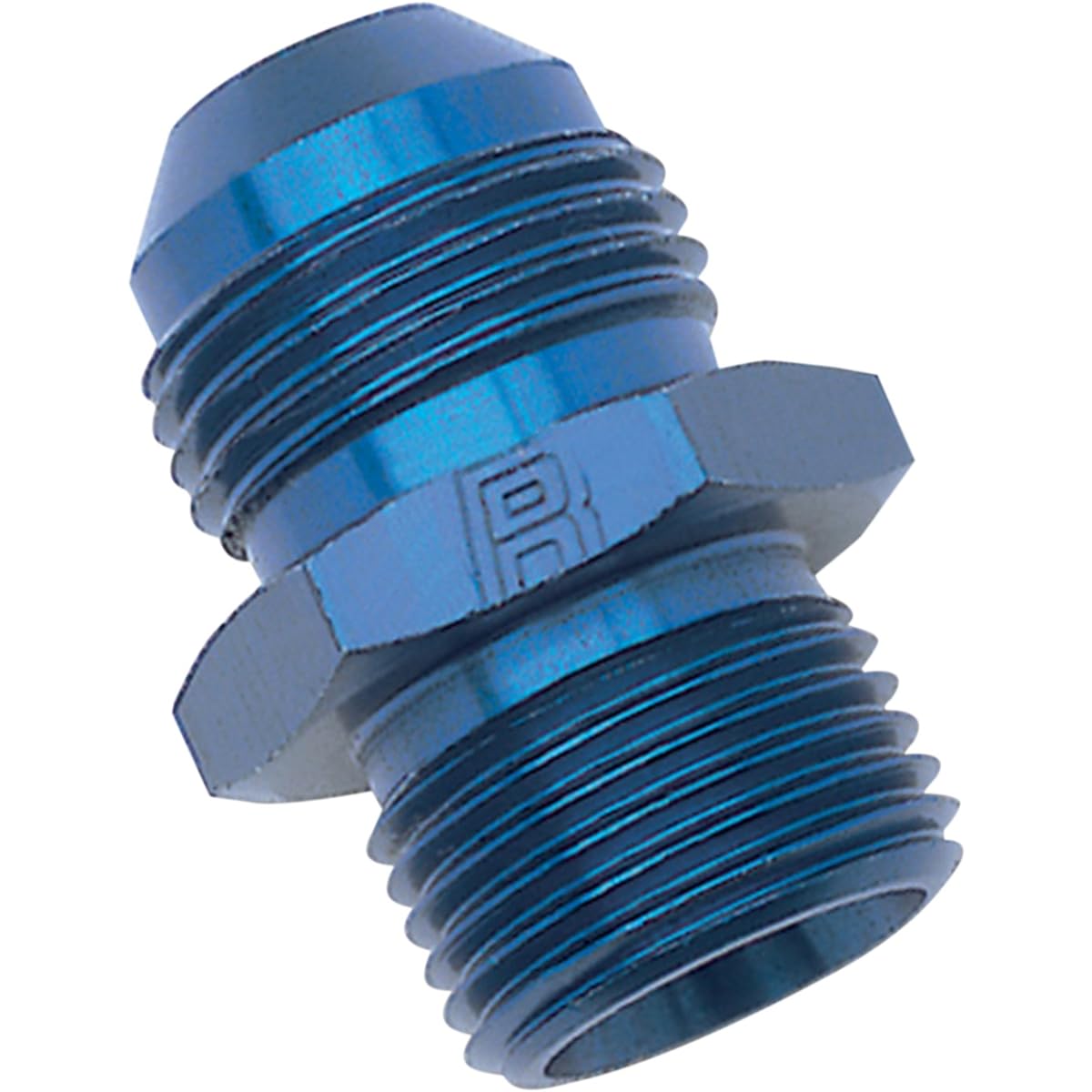 RUSSELL 670520 Blue Exploring Aluminum -6AN Flare -14mm Metric adapter