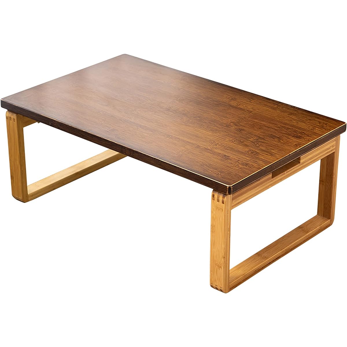 Japanese Room Table OIWAI Bamboo Chabudai Low Table Living Table Tea, Coffee Table Japanese Room Friendly Wonderful Luxury Product (Brown/Bamboo Primary Color, 60*40*25.5)