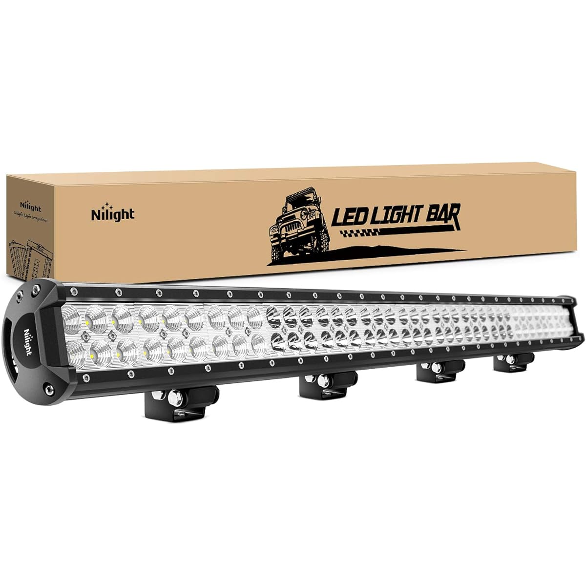 NILIGHT 36 inches 234 W LED Light Bar Combo 24 V 12 V Track SUV Ban Campper Wagon Pickup Off Road Light, 2 Year warranty