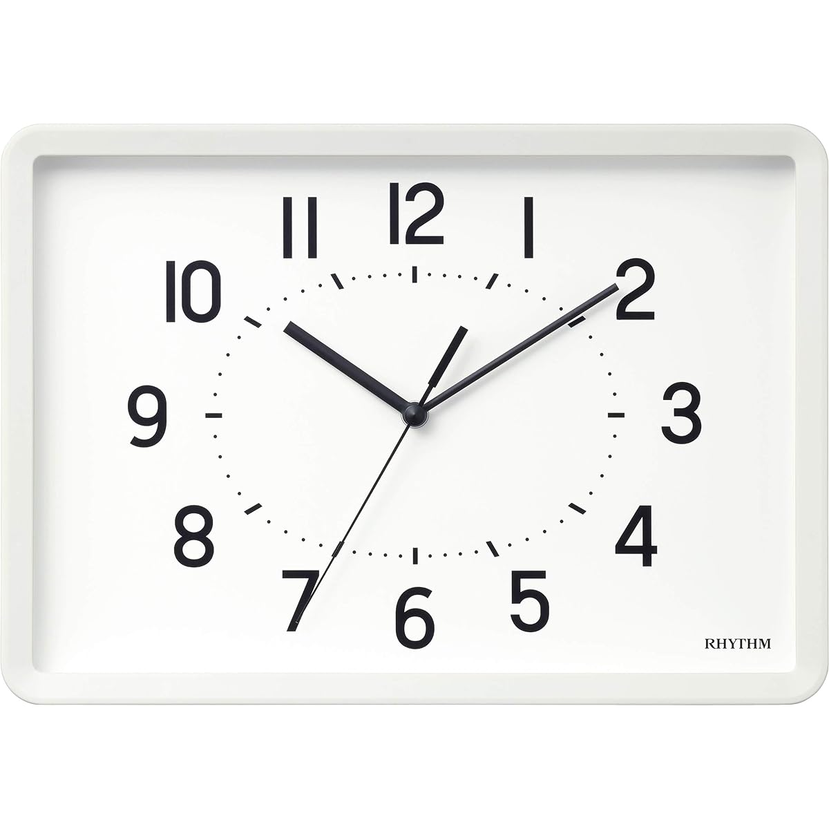 RHYTHM Wall Clock Table Clock A4 Size Interior Clock White 21x29.7x4.8cm RHYTHM PLUS 8MG815SR03