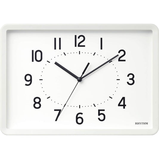 RHYTHM Wall Clock Table Clock A4 Size Interior Clock White 21x29.7x4.8cm RHYTHM PLUS 8MG815SR03