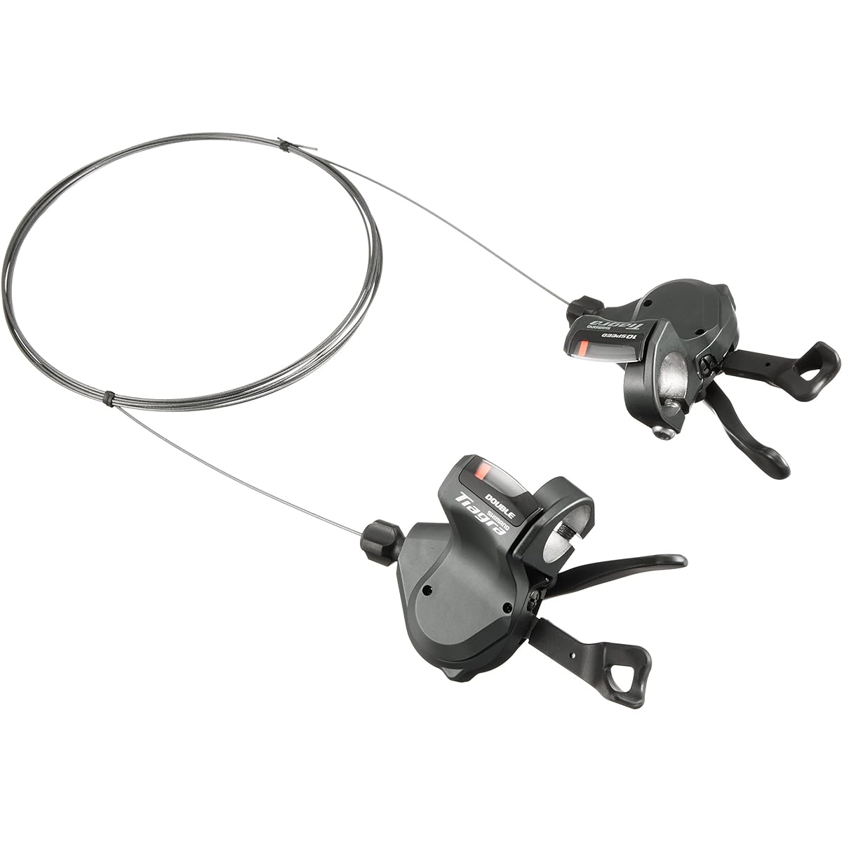 SHIMANO Shifting Lever (ROAD) SL-4700-P Left and Right Set 2 x 10S ・Included/Black Shift Cable ISL4700PA TIAGRA