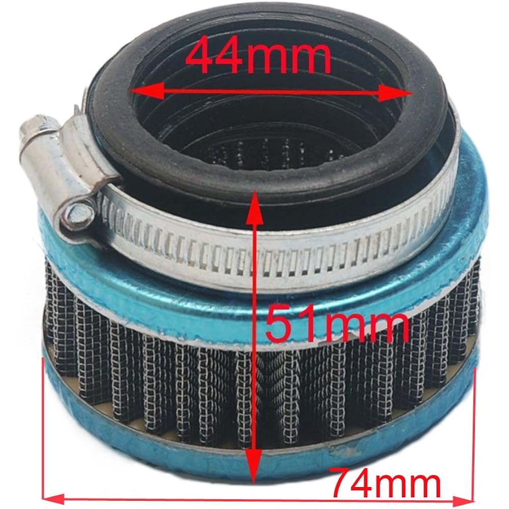 HIFROM (TM) 44mm High Flow Air Filter Go -Carato/Dart Bike/Pocket/Bike/ATV/Mopet