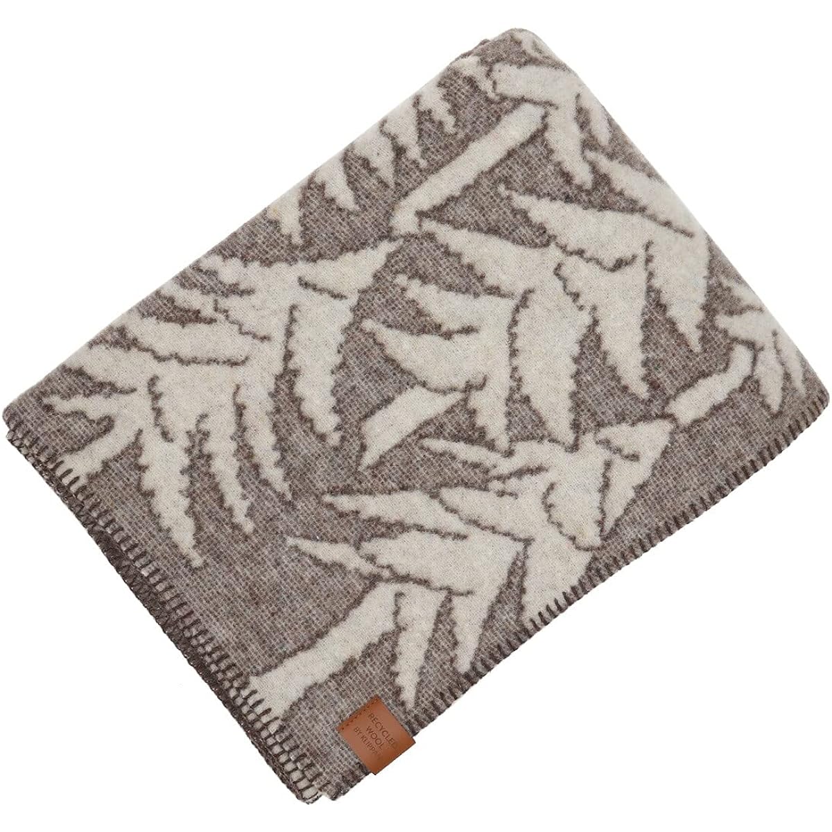 KLIPPAN x Mina Perhonen 225103 Wool Single Blanket House in the Forest 130 x 180cm Brown [Parallel Import]