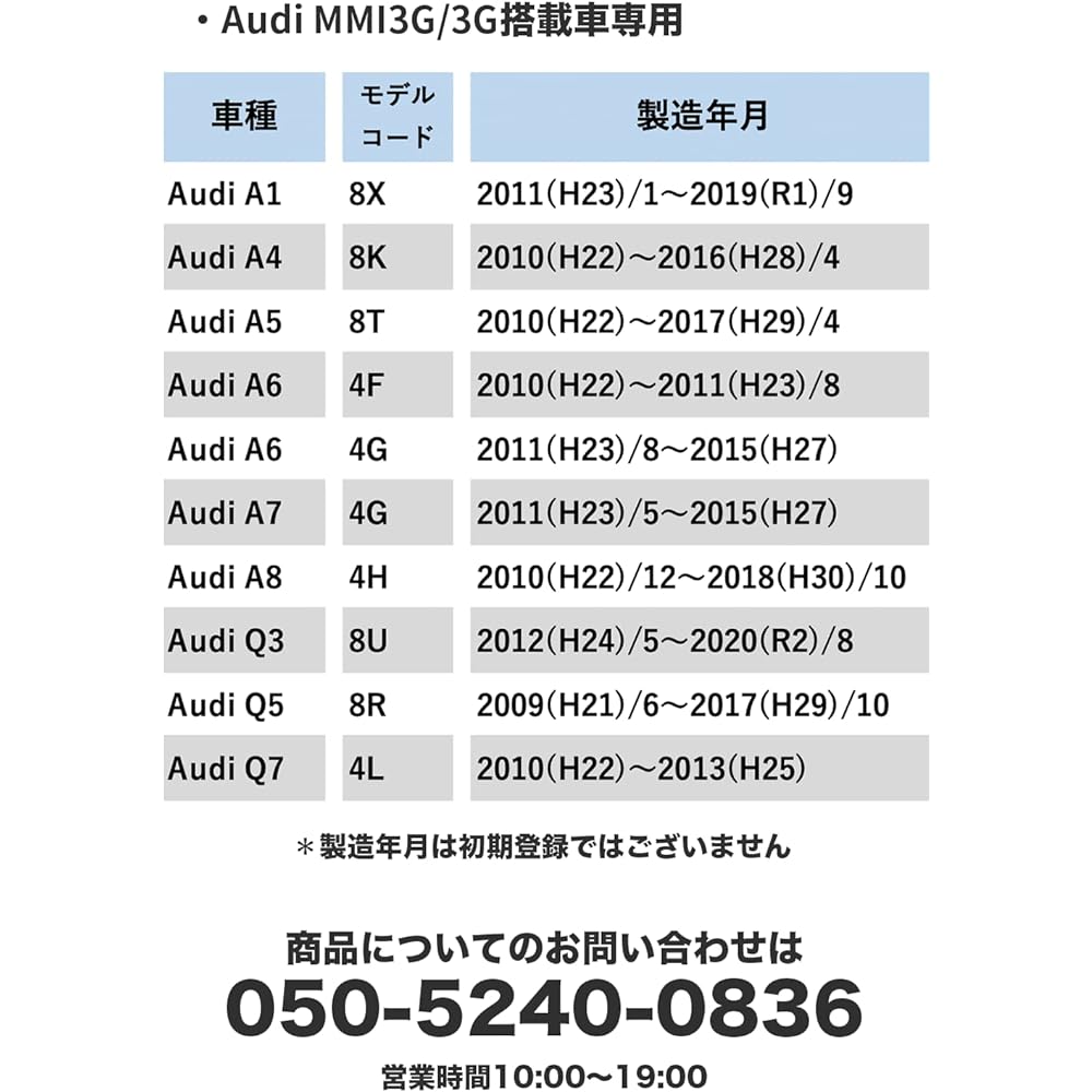 German-made Audi TV Canceller KUFATEC Genuine Product 36942 [For vehicles equipped with MMI3G MMI3G+] Includes Japanese manual, Easy setup in 3 minutes, Installation support included [Product]