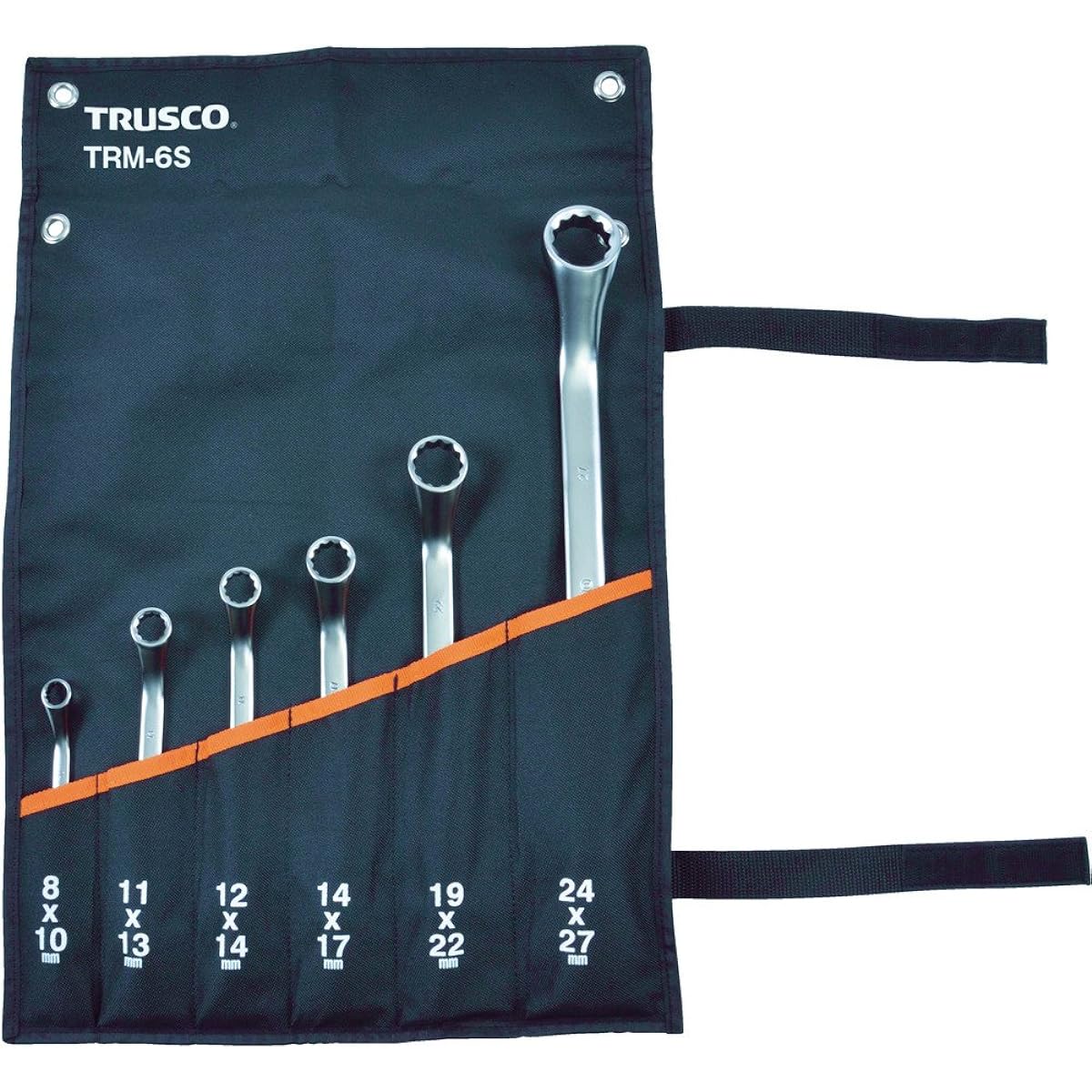 TRUSCO 45° double-ended box wrench set (set of 6) TRM-6S