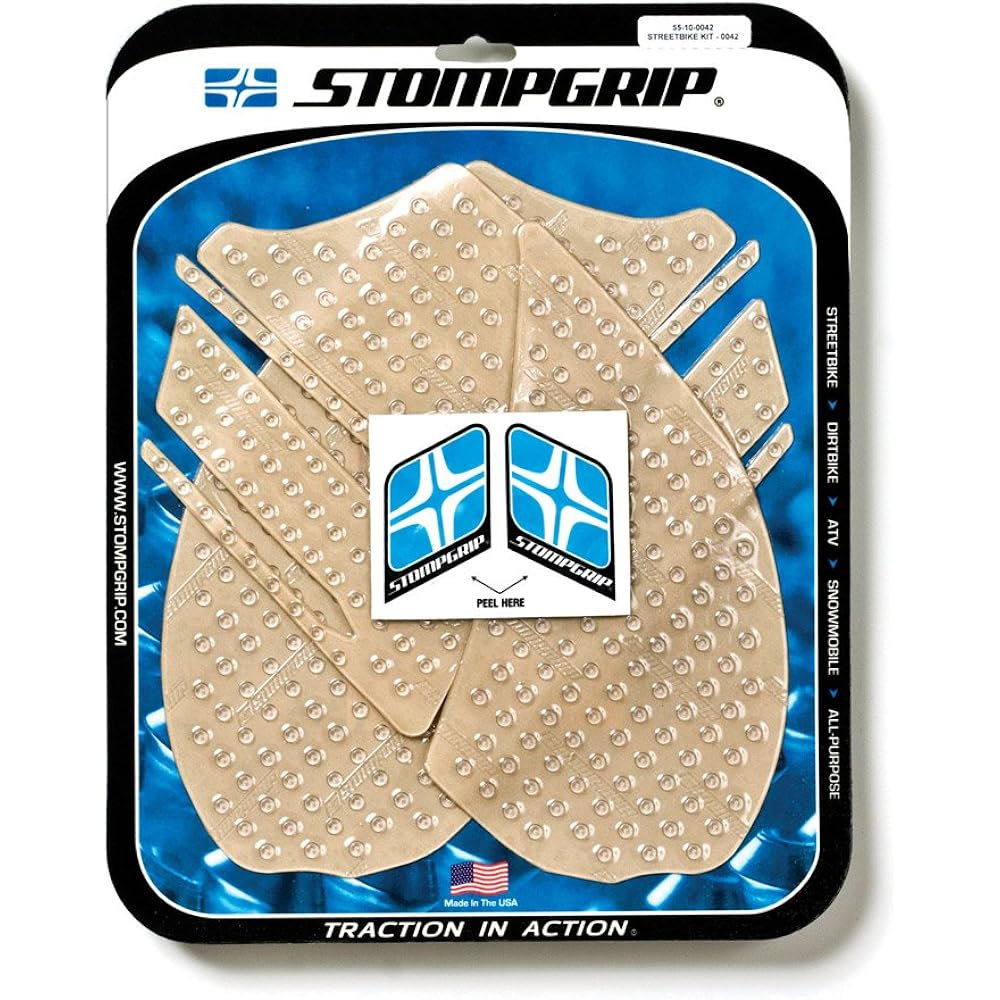 STOMPGRIP Traction Pad Tank Kit VOLCANO Black ZX-14R 55-3014B