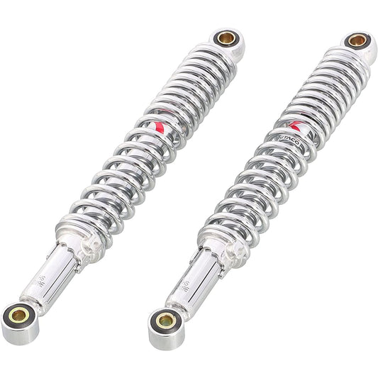 KITACO Rear Shock Absorber 2 Pieces 330mm 5 Stage Oil Damper Plated Little Cub/Super Cub/70/90/110 520-1087190