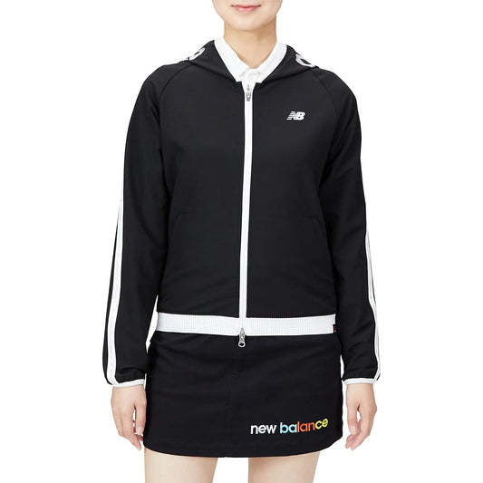 [New Balance] Women's Water Repellent Full Zip Parka (Bias Logo Border Pattern/Stretchy) / Golf Outerwear / 012-2220501