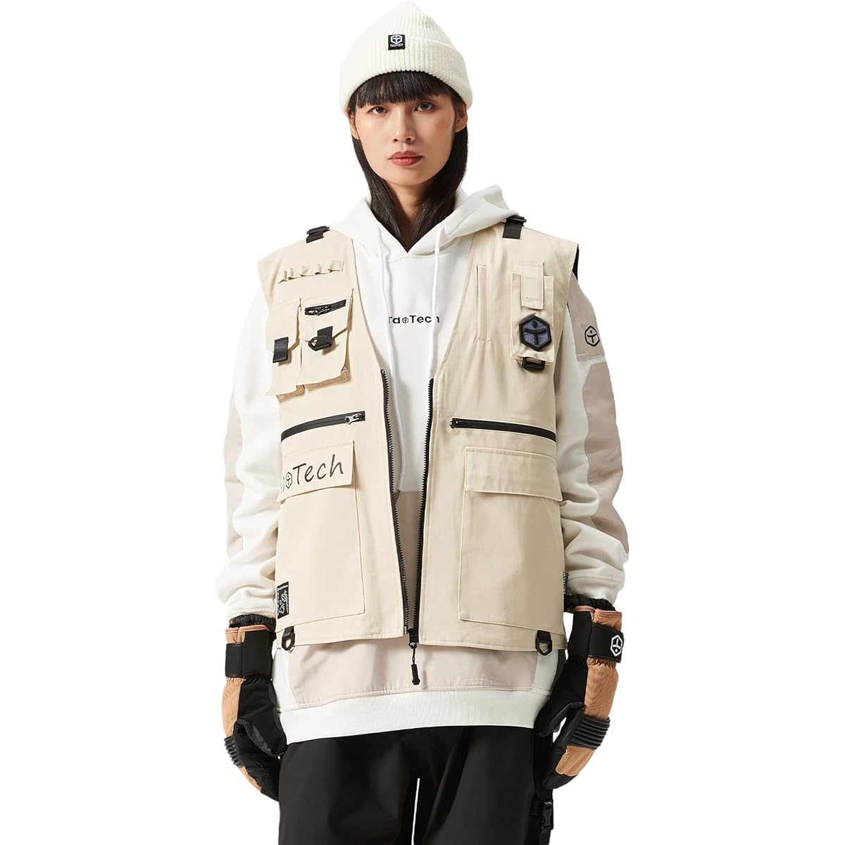 [TaoTech] Multi-Vest, Outdoor Vest, Fishing Vest, Fishing Vest, Multi-Functional, Pocket, Chest Pocket, Cotton, 100% Cotton, Work Wear, Breathable, Quick Drying, Jacket, Work Clothes, Mountain Climbing, Sports Vest