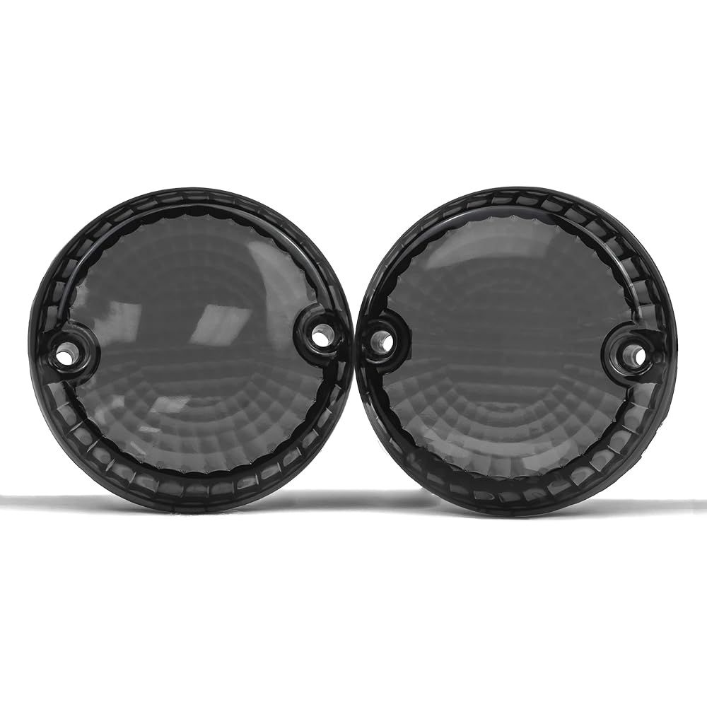 Krator Smoke Turn Signal Lens Indicator Blinker for Kawasaki Vulcan 900 Classic LT Custom 2006-2012