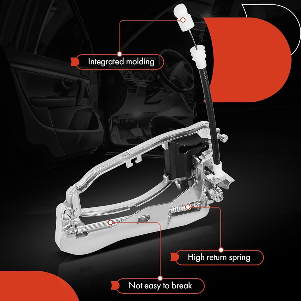A-PREMIUM Outside door handle career BMW E53 X5 2000-2006 Rear left driver seat replacement # 51218243635