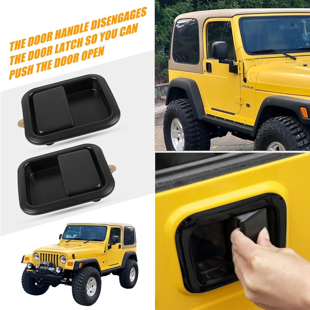 Left driver seat/Right passenger seat outer outer outer outer outer inside door handle 1991-2004 type greangler compatible