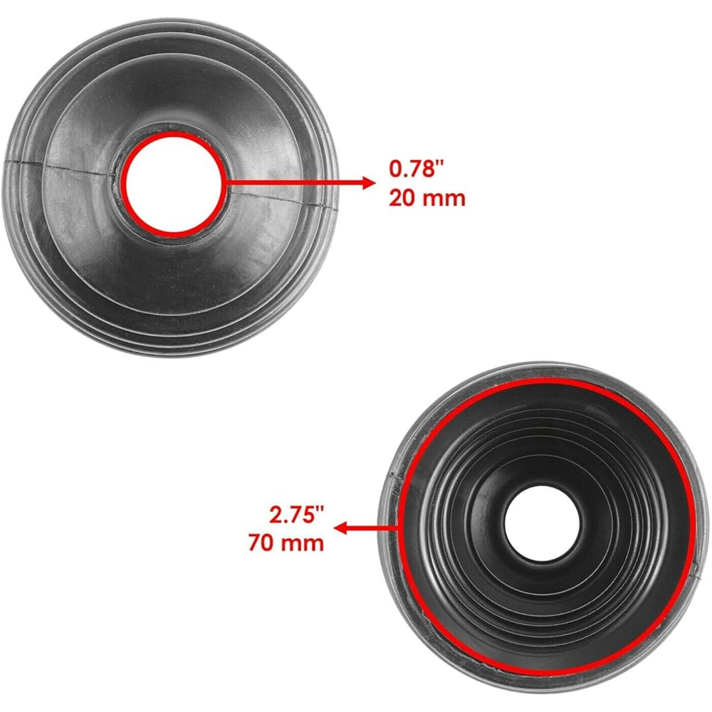 Caltric rear axle inner & outer CV boot kit Polaris Sportsman 500 2011 2013