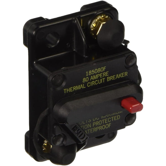 Bussmann CB185-80 Waterproof High Amp Flash Mount Type III (3) Circuit Breaker (80 amp) 1 pack