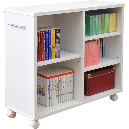 YAMAZEN Closet Storage Rack with Casters (Width 26) White CSR-7526(WH)