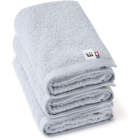 Imabari Towel Bath Towel 100% Cotton Set of 3 Premium Special Twisted Yarn Renewal Gray Bath Towel Imabari Thick Fluffy Soft Quick Drying Instant Absorption Made in Japan Imabari Towel Set Gift Hotel Towel Cotton Domestic Stylish