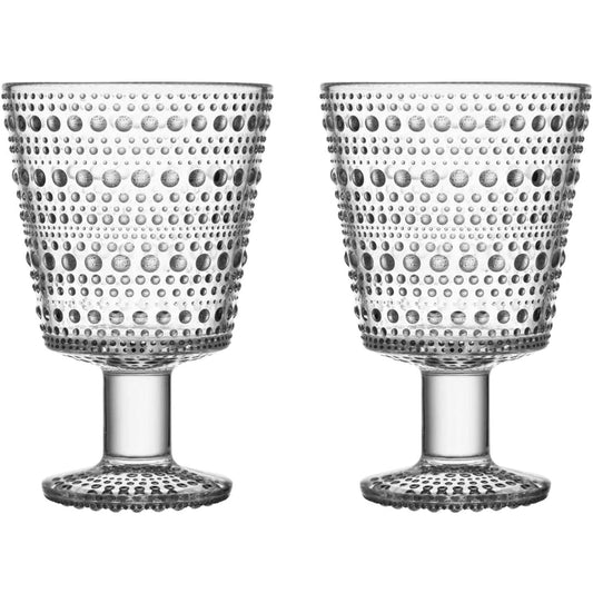 [Regular Imported Product] Iittala Kastehelmi Universal Glass 260ml Pair Set (2 pieces) Clear Scandinavian Present Tableware Gift Wedding Gift 1051133