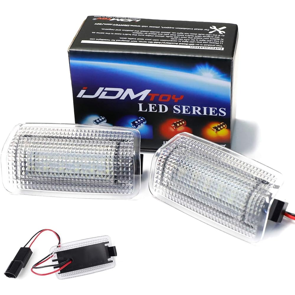 IJDMTOY Full LED Side Door Light 2 Set Lexus IS ES GS RS RX GX LX Toyota Avalon Sienavenzakum Repurius 4 Runner OEM replacement product White 75-008