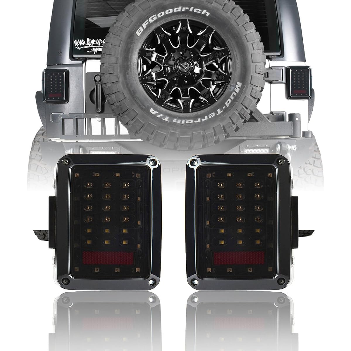 HOKE ROAD Smoke JK taillight exchange parts brake light & with blinker for JK 2007-2018