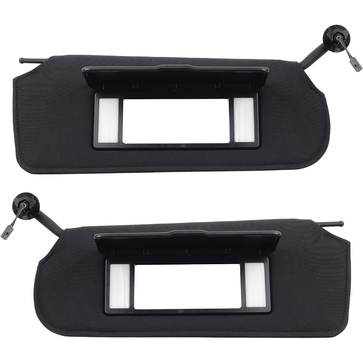 DASBECAN Left Driver & Ujon Site side Sun Visor Chevrolet Colbet C5 1997-2004 San Visor Compatible LED Light with 10442033 10442034