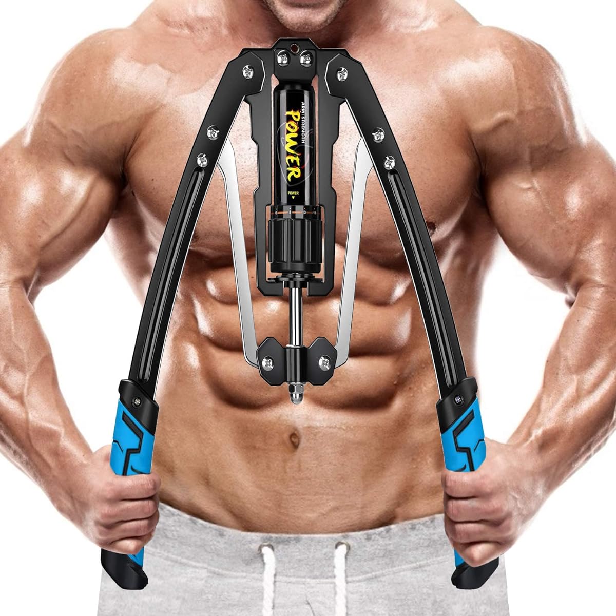 VIVITORY Adjustable Hydraulic Power Twister Arm Forearm Exerciser 22-440lbs Home Chest Expander Arms Biceps Abdominal Shoulders Chest Strength Training