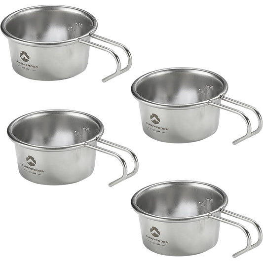 CAMPING MOON Camping Cup Stainless Steel Mini Sierra Cup Baby Sierra 60ml 4 Pieces S-050-4P