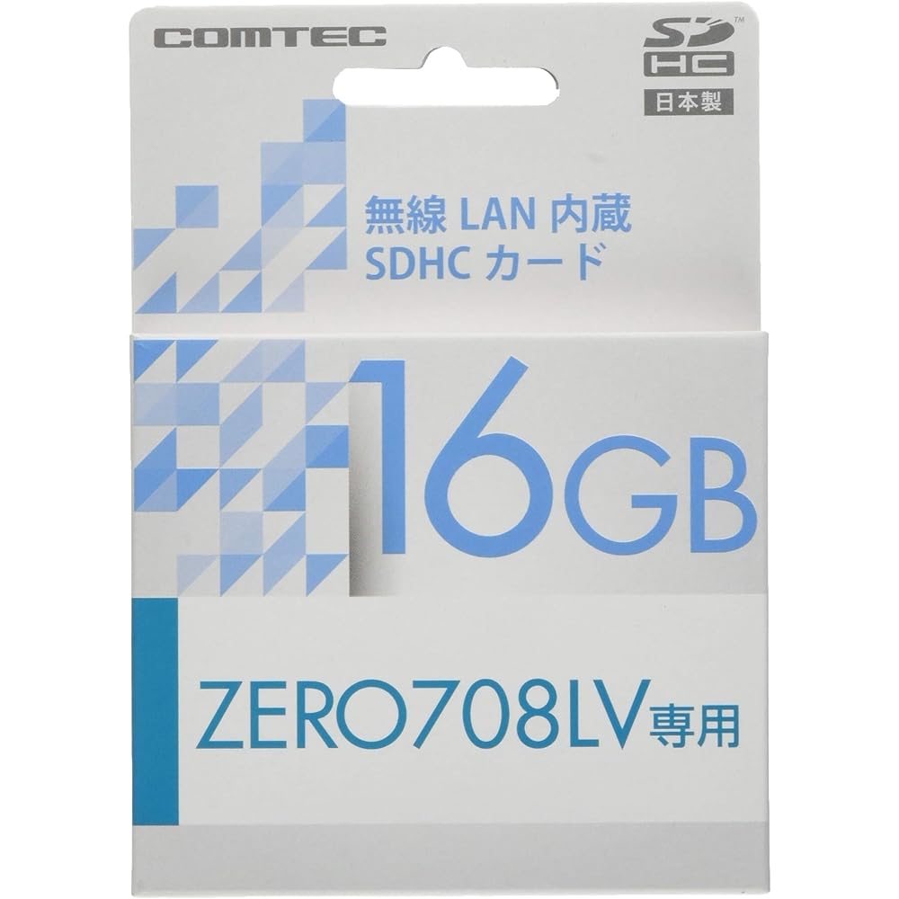 Comtech radar detector option SDHC card with built-in wireless LAN for ZERO 909LS WSD16G-909LS