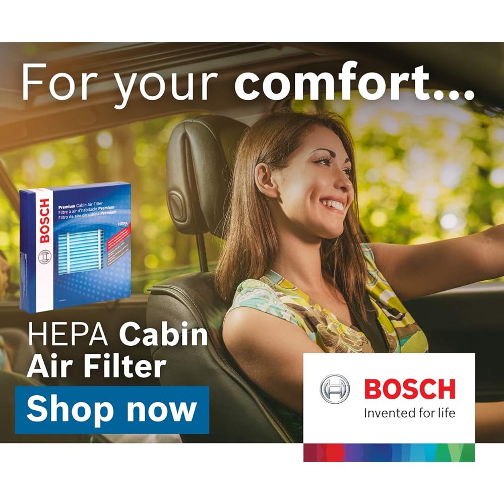 BOSCH 6064C HEPA Cabin Air Filter Select 1 piece (1 pack)