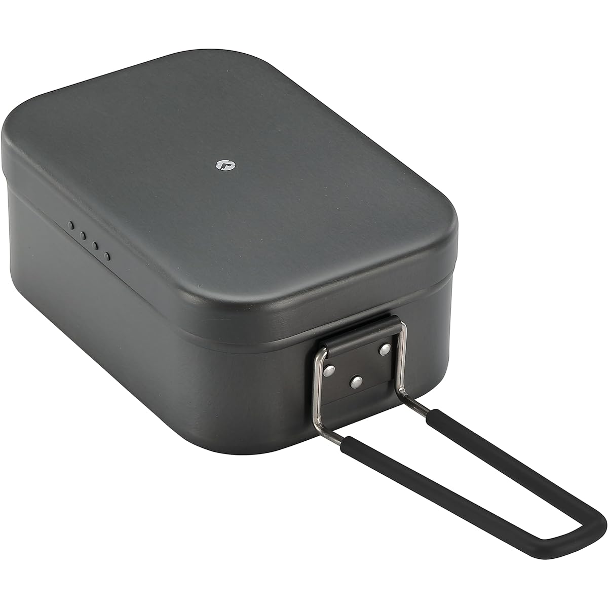 Camping Moon (CAMPING MOON) Extra Thick Mestin Large with Spill Prevention Groove and Drain Hole Outdoor Extra Thick Mestin Rice Bowl Camping Disaster Prevention Black Gear H-2013